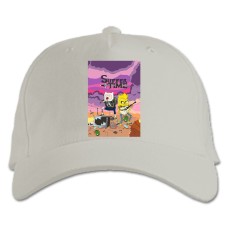 Baseball cap with Print Adventure Time Suffer Time - white