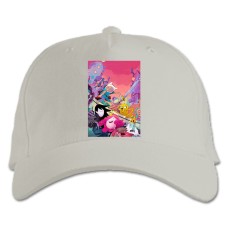 Baseball cap with Print Adventure Time Art Version - white