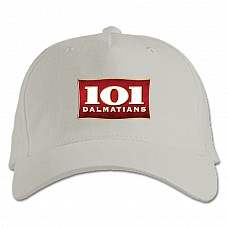Бейсболка с принтом 101 Далматинец Логотип - белая