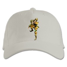 Бейсболка с принтом Джоджо Герой Стиль - белая