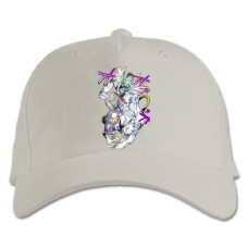 Бейсболка с принтом Джоджо Монстр Принт - белая