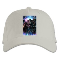 Бейсболка с принтом Оверлорд Создание - белая