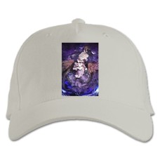 Бейсболка с принтом Оверлорд Альбедо Принцесса - белая