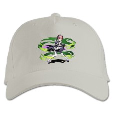 Бейсболка с принтом Ре Зеро ЖИзнь С Нуля В Альтернативном Мире Рам Сила Девушки - белая