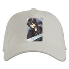 Baseball cap with Print Sword Art Online Kirito Hero - white