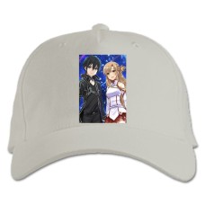 Baseball cap with Print Sword Art Online Love Heroes - white