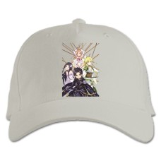 Baseball cap with Print Sword Art Online Main Heroes - white