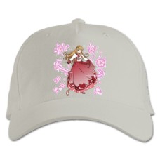 Baseball cap with Print Sword Art Online Girl Pink Print - white