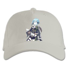 Baseball cap with Print Sword Art Online Fighter Hero Girl - white