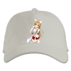 Baseball cap with Print Sword Art Online Asuna Neko Hero - white