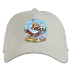Baseball cap with Print Sword Art Online Fighter Master - white