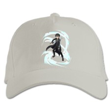 Baseball cap with Print Sword Art Online Kirito Fighter - white
