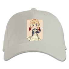 Baseball cap with Print Violet Evergarden Cute Girl - white
