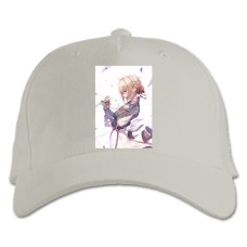Baseball cap with Print Violet Evergarden With Letters - white