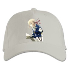 Baseball cap with Print Violet Evergarden Hero - white