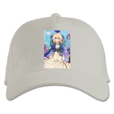 Baseball cap with Print Violet Evergarden Smile - white