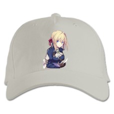 Baseball cap with Print Violet Evergarden Hero Girl - white