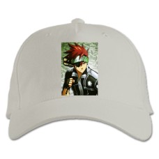 Baseball cap with Print D.Gray-Man Lavi Bookman - white