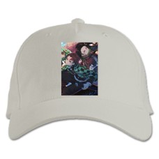 Baseball cap with Print Demon Slayer Kimetsu No Yaiba Heroes - white