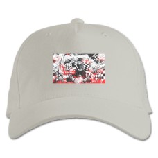 Baseball cap with Print Demon Slayer Kimetsu No Yaiba Tanjirou Print - white