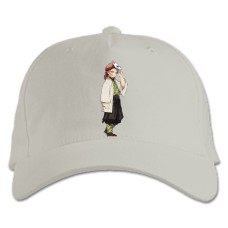 Baseball cap with Print Demon Slayer Kimetsu No Yaiba Hero Girl - white