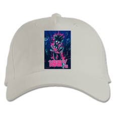 Бейсболка с принтом Моб Психо 100 Арт - белая