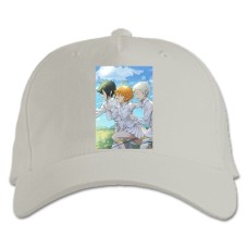 Baseball cap with Print The Promised Neverland Heroes - white