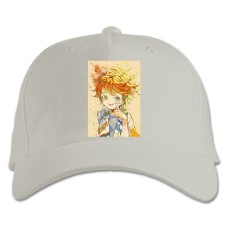Baseball cap with Print The Promised Neverland Hero - white