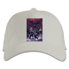 Бейсболка с принтом Наруто Принт - белая