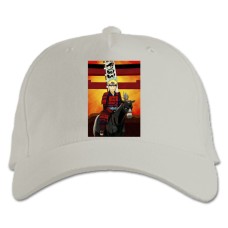 Бейсболка с принтом Наруто Прикольный Принт - белая