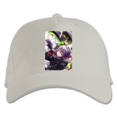 Бейсболка с принтом Последний Серафим Шиноа Хираги - белая