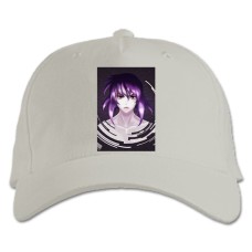 Бейсболка с принтом Призрак В Доспехах Мотоко Кусанаги Арт - белая