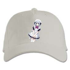 Baseball cap with Print Date A Live Origami Tobiichi - white