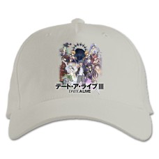 Baseball cap with Print Date A Live Print - white