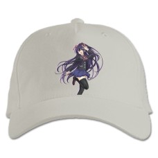 Baseball cap with Print Date A Live Happy Hero Yatogami Tohka - white
