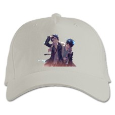 Baseball cap with Print Blue Exorcist Main Heroes Print - white