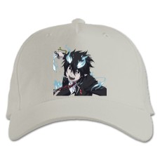 Baseball cap with Print Blue Exorcist Boy - white