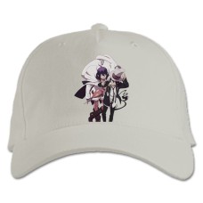 Baseball cap with Print Blue Exorcist Characters - white