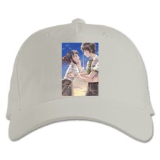 Baseball cap with Print Your Name Main Heroes - white