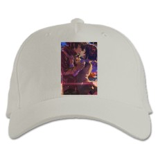 Baseball cap with Print Your Name Kissing Heroes - white