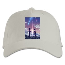 Baseball cap with Print Your Name Main Theme - white
