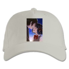 Baseball cap with Print Your Name Smiling Heroes - white