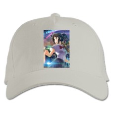 Baseball cap with Print Your Name Mitsuha - white