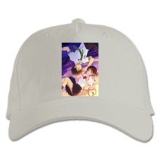 Baseball cap with Print Your Name Happy Heroes - white