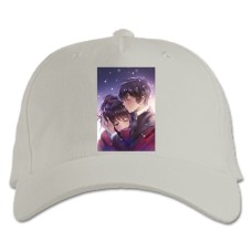 Baseball cap with Print Your Name Love Print - white