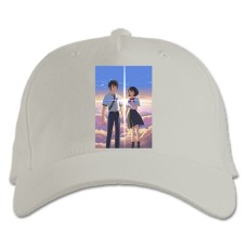 Baseball cap with Print Your Name Heroes - white