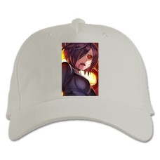 Baseball cap with Print Tokyo Ghoul Girl Hero - white