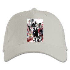 Baseball cap with Print Tokyo Ghoul Universe - white