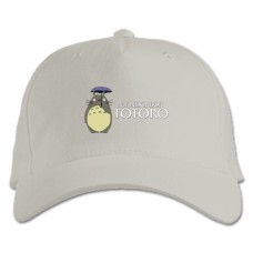 Baseball cap with Print Tonari No Totoro Logo - white