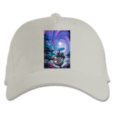 Baseball cap with Print Tonari No Totoro Art Edition - white